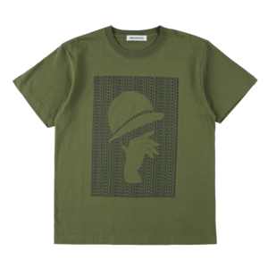 SMUGFACE / オプティカルフェイスロゴ  Tシャツ  KHAKI   (SFT-006)