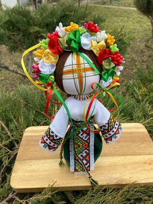UA.Designer手作りモタンカ 25cm（ウクライナの御守り）
