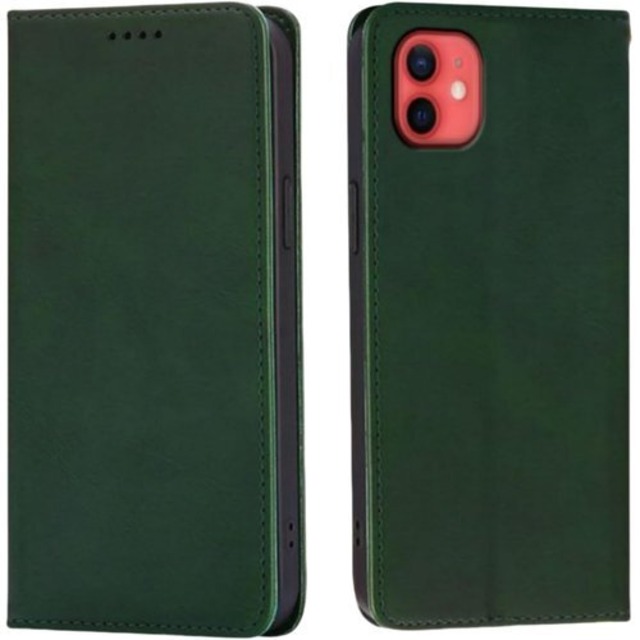 Top HGSM iPhone 12 ケース 手帳型 iPhone 12 Pro ケース カバー スマホケース iPhone 12 アイフォン12 Pro/あいふぉん12 Pro/いphone12/アイホン12 Pro 6.1インチ対応 保護ケース 内蔵マグネット開閉式 カードポケット 折り畳み式 横置き機能 便利 耐衝撃 携帯ケース レトログリーン 3625