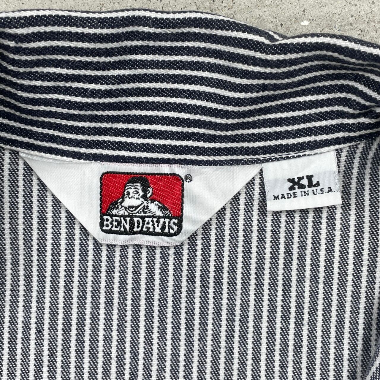 90年代 USA製 BEN DAVIS ベンデイビス ヒッコリーストライプ ハーフ