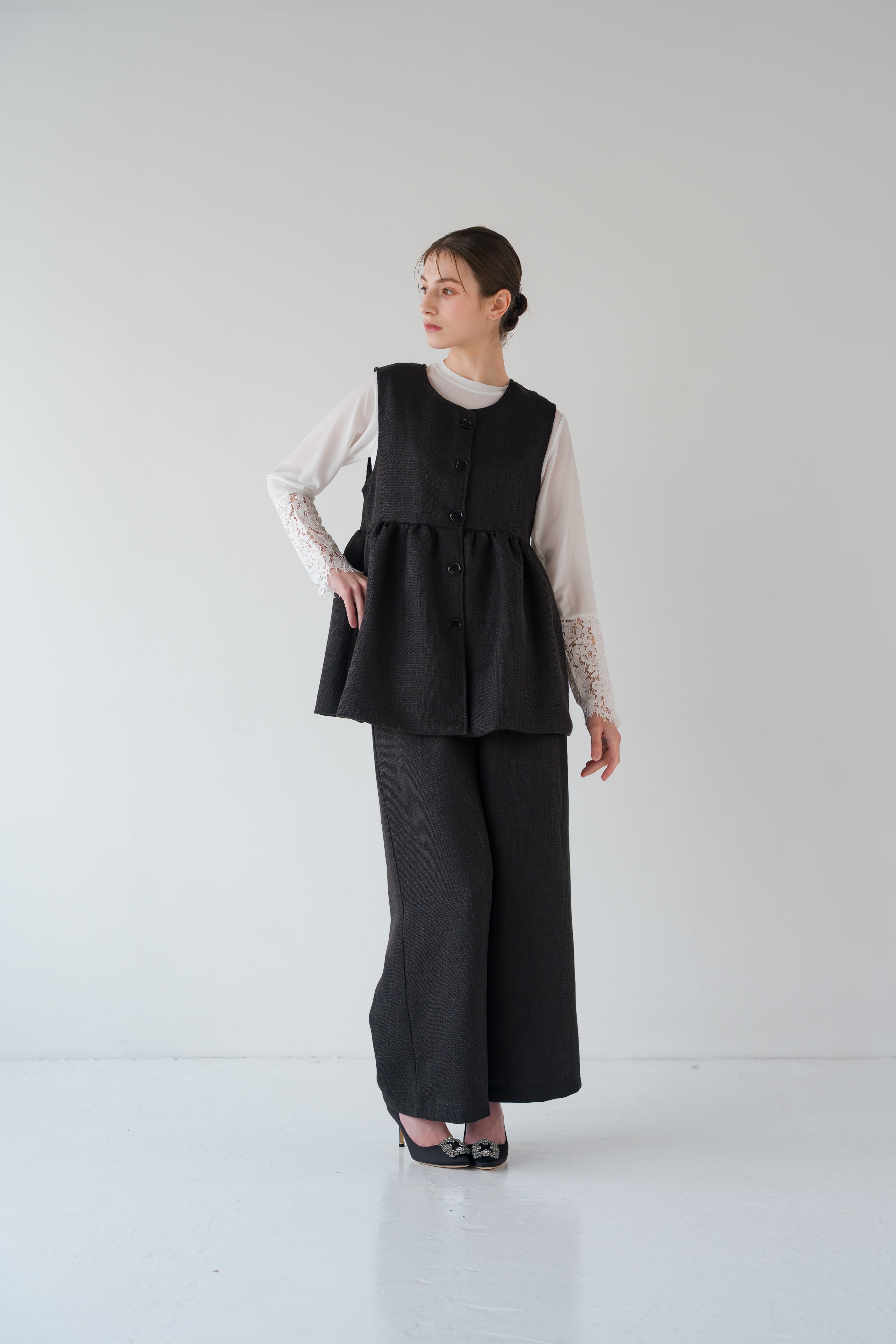 ソフトツイードパンツ［70022］ | conforobe(コンフォローブ)