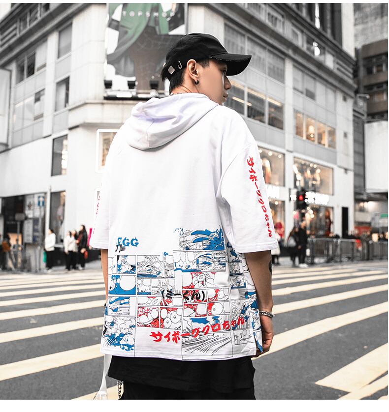 全2色 Tシャツ カットソー プリント カジュアル ストリート 