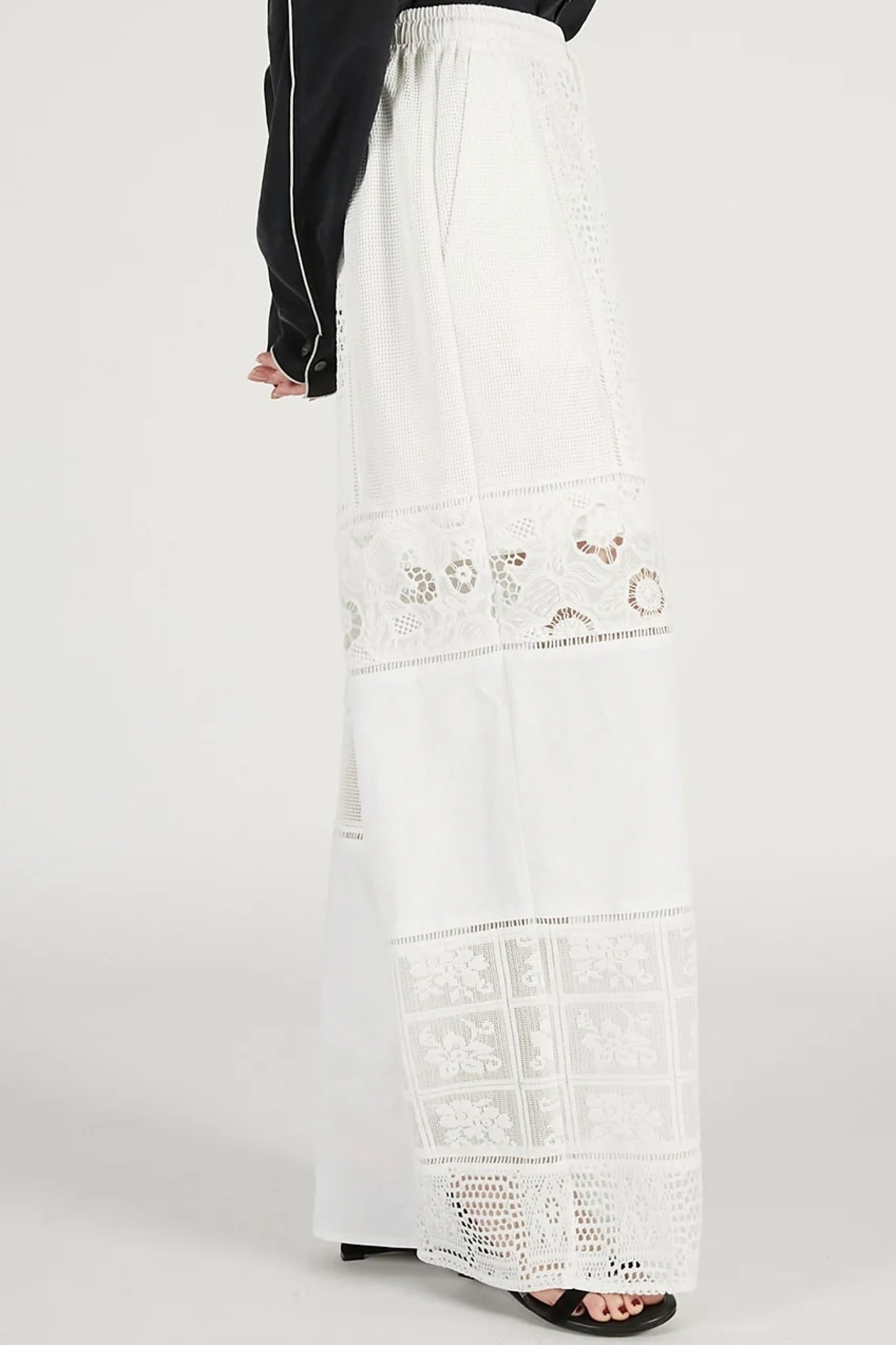 【26SS】PRANK PROJECT プランクプロジェクト / レース切り替えパンツ / Panel Lace Pants - 5