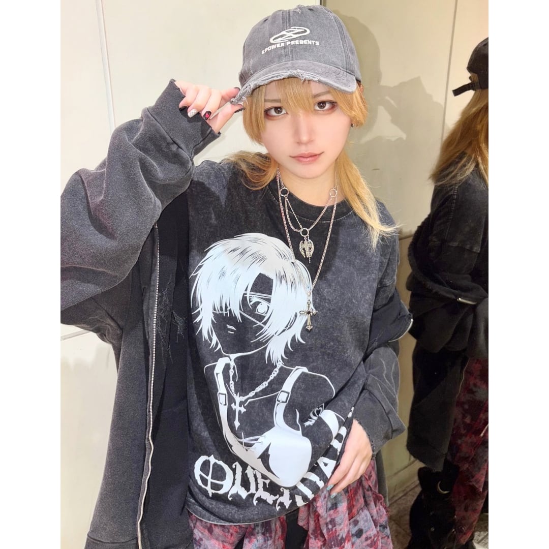 眼帯GIRL ウォッシュTシャツ | VOLCAN&APHRODITE