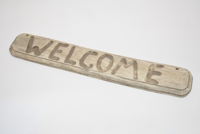 USED Vintage "WELCOME" Signboard - 02420