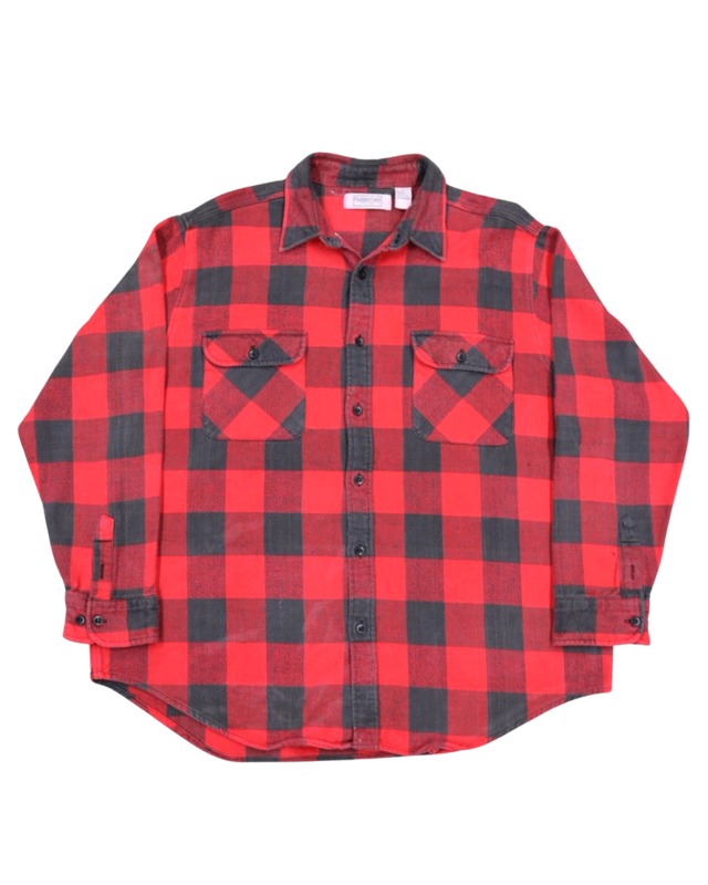 00s FIVE BROTHER buffalo check flannel shirt  XL