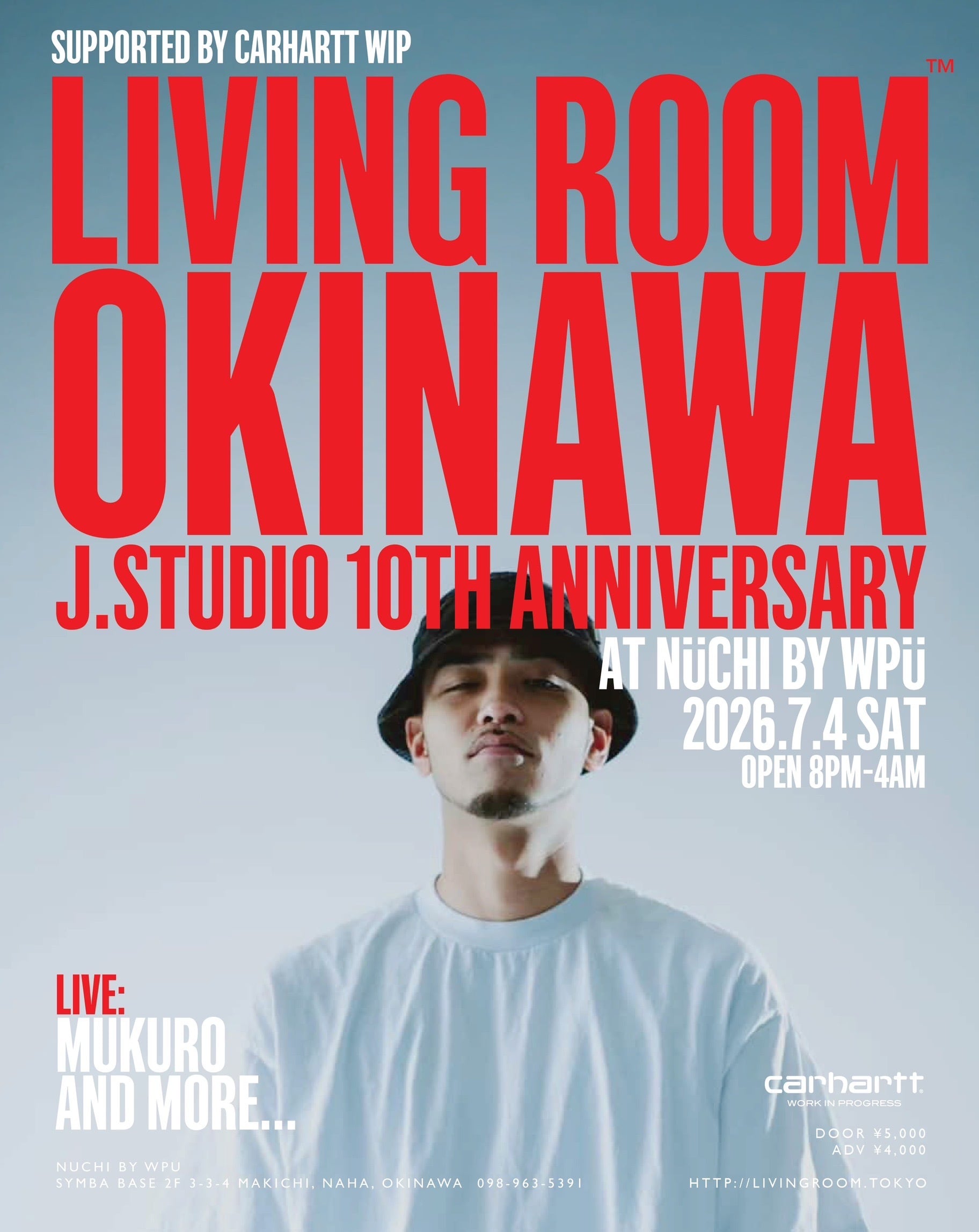 チケット] Living Room™ Okinawa x J.Studio 10th Anniversary | iLL Scott