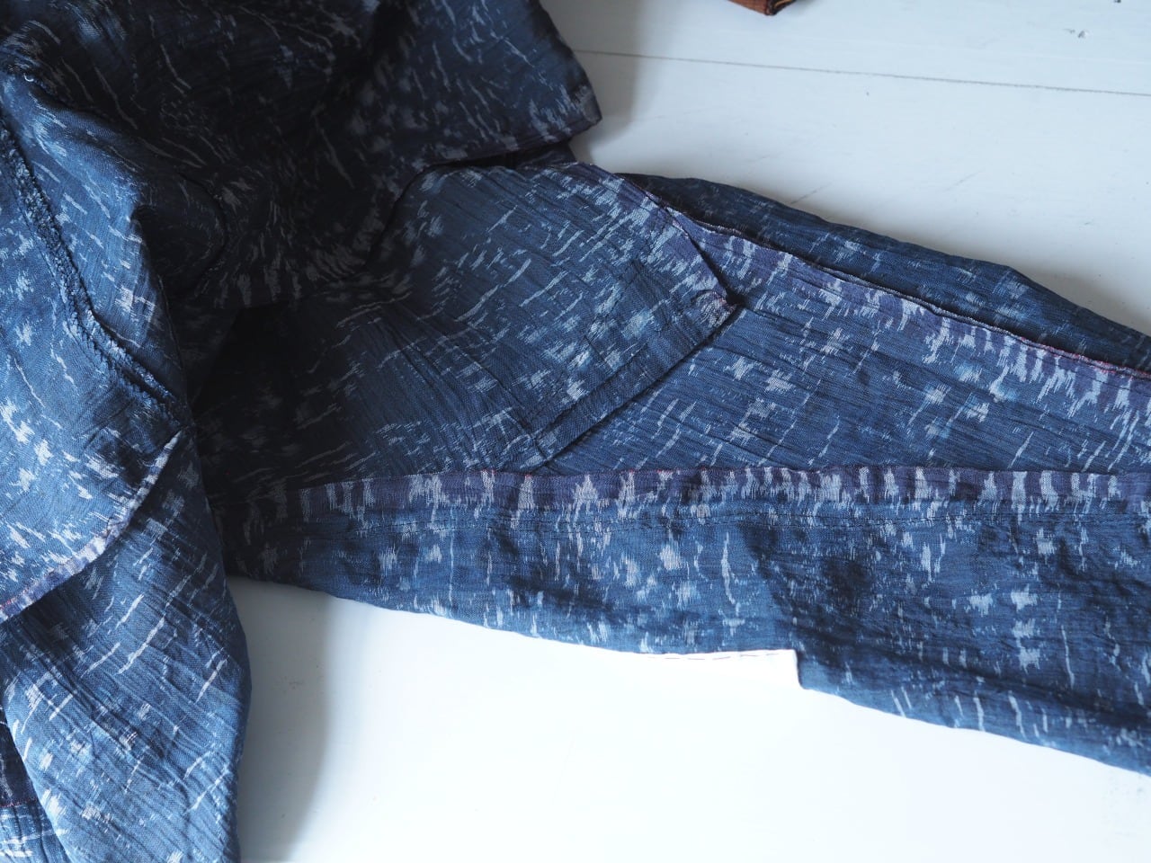 本麻 【野良着】古布 珍品 希少 生成り ダメージ ヘンプ ビンテージ リメイクベース