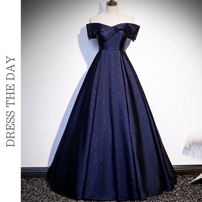 プリーツデコルテオフショルタックドレス D0160