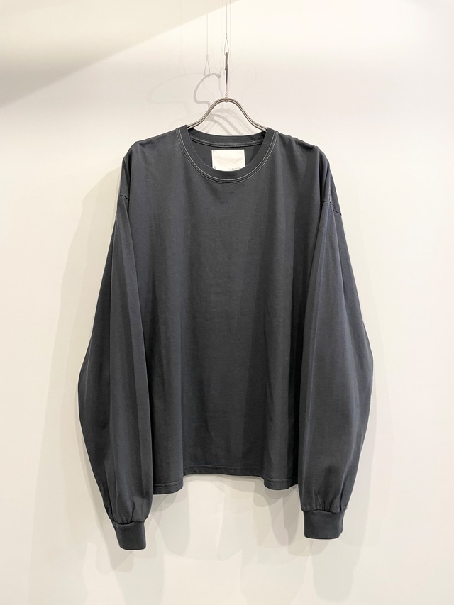 TrAnsference wide fit long sleeve T-shirt - imperfection black garment dyed