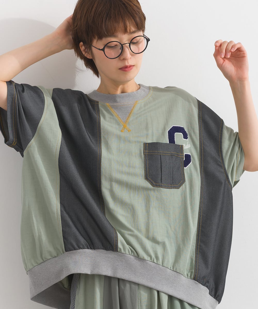 デニムリメイク☆両面着用OK！トップス♡ デニムリメイク☆両面着用OK٩ 
