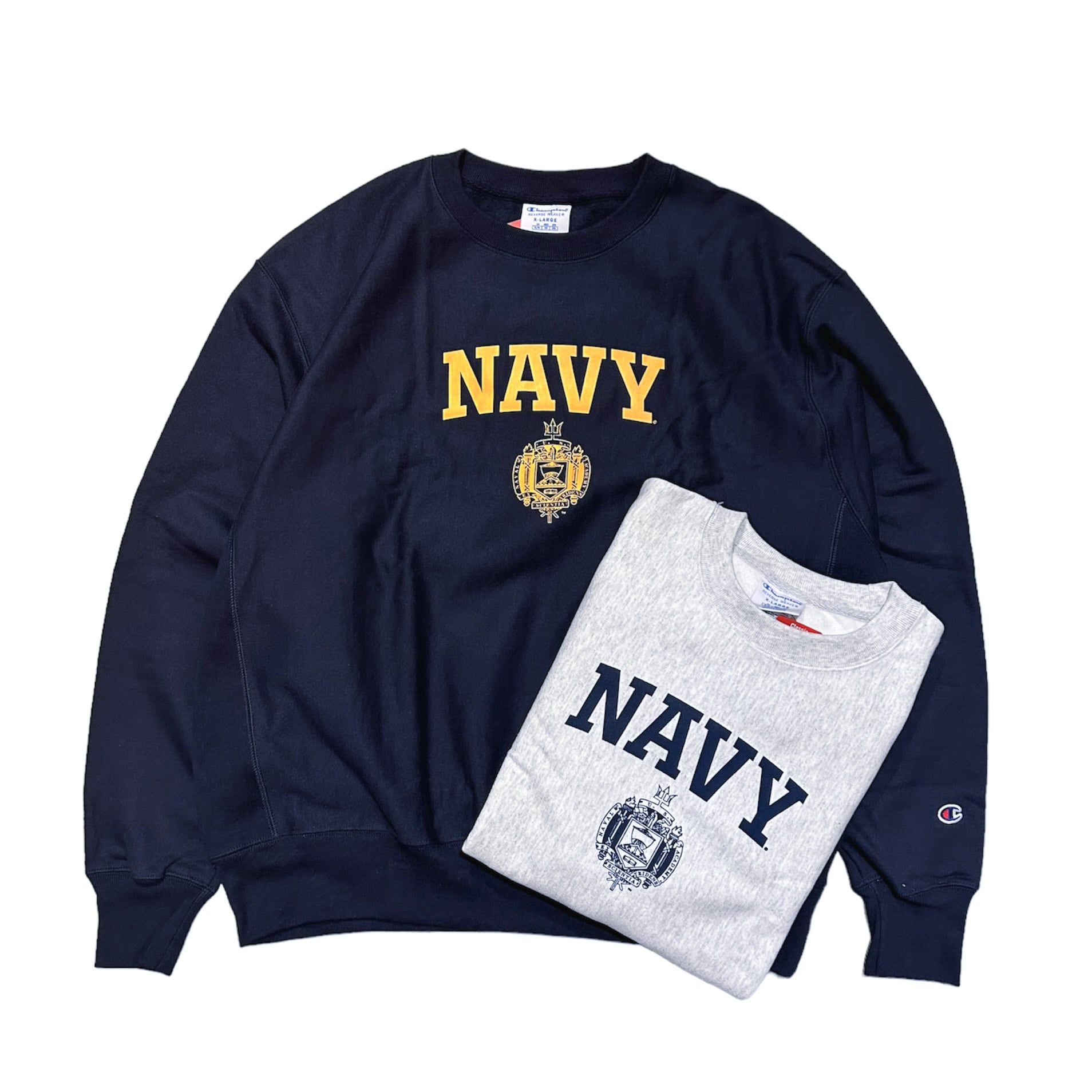 US企画 Champion "USNA ISSUE" Reverse Weave Crew Neck Sweatshirt