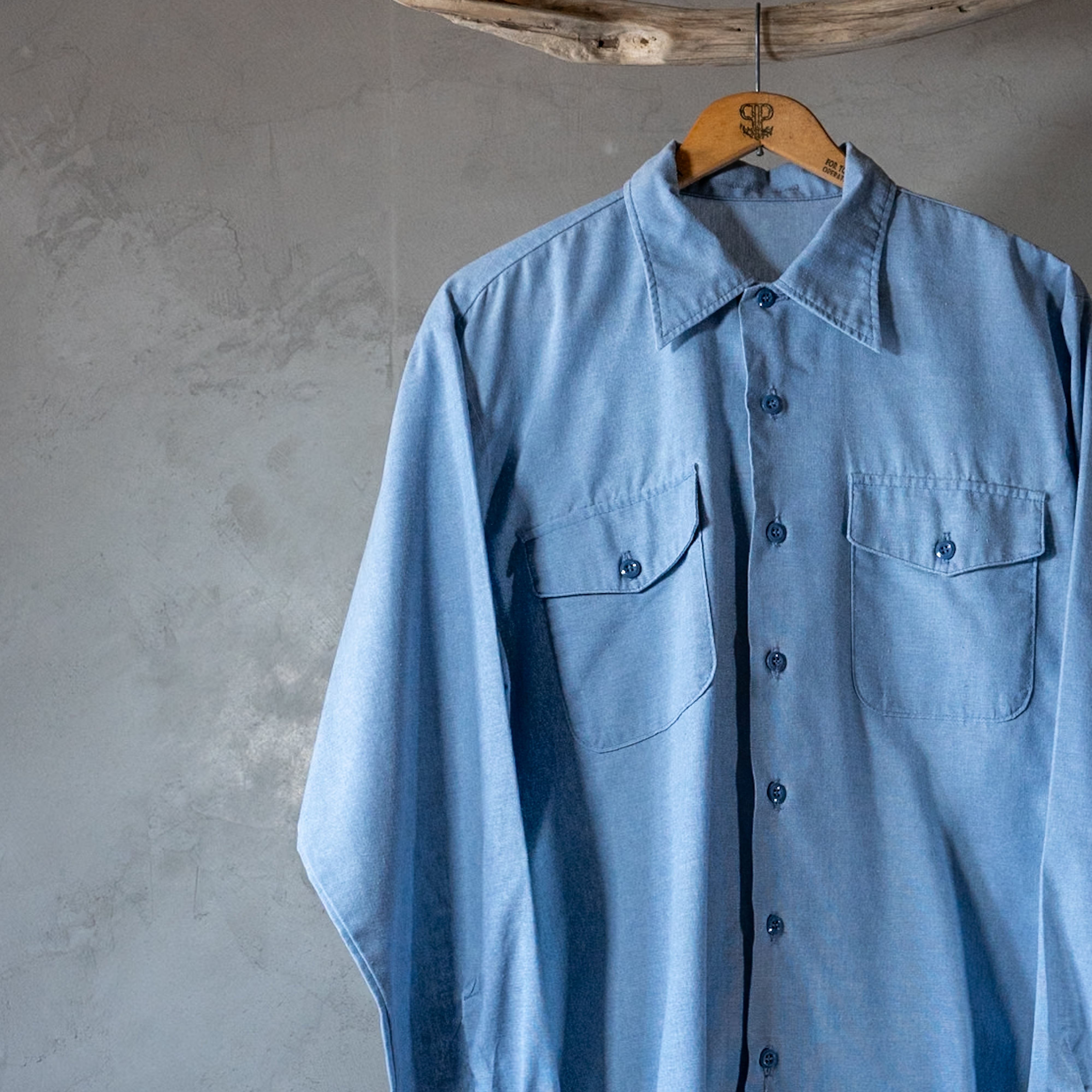 90s アメリカ軍 シャンブレー シャツ