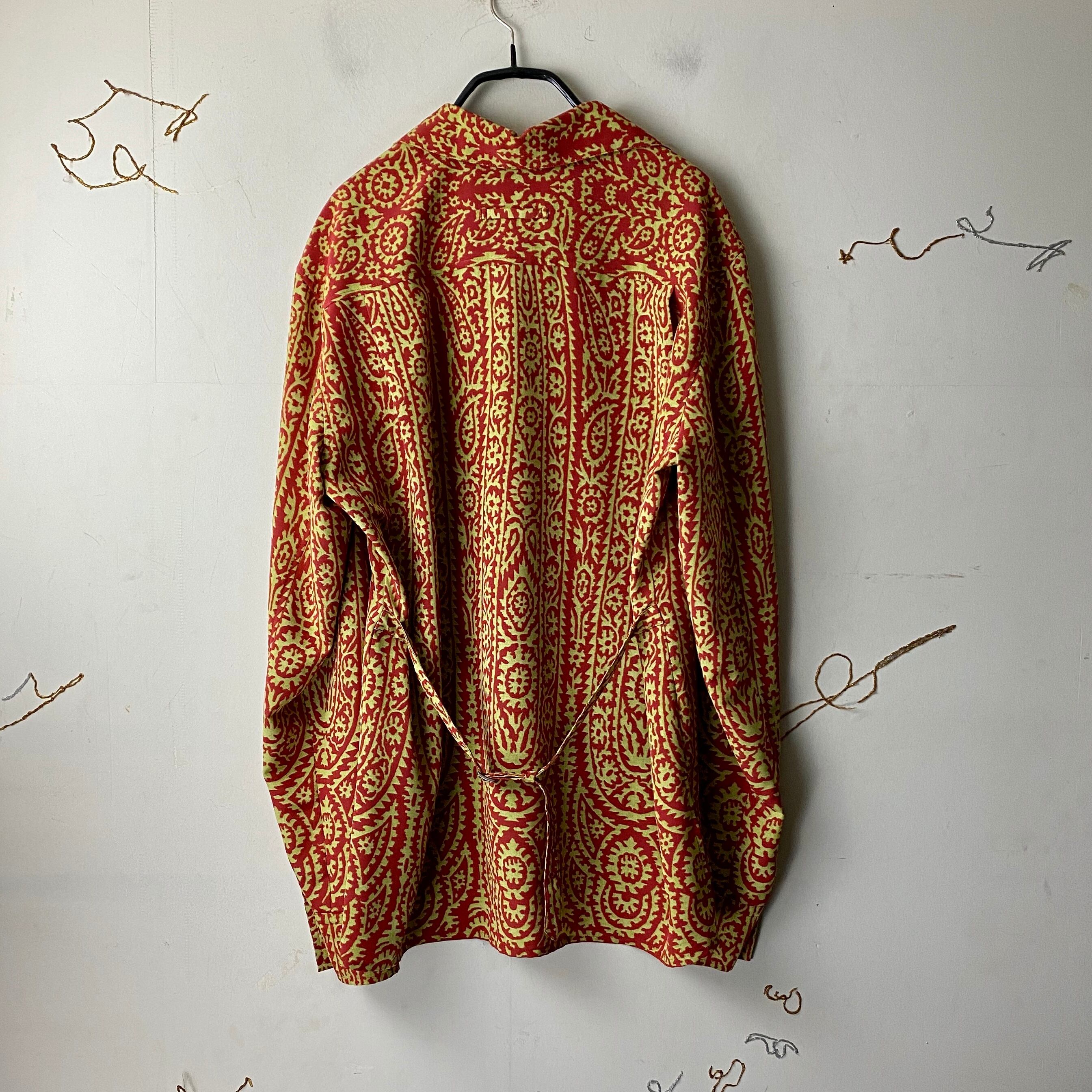 JEAN PAUL GAULTIER HOMME arabesque pattern pullover shirt | NOIR