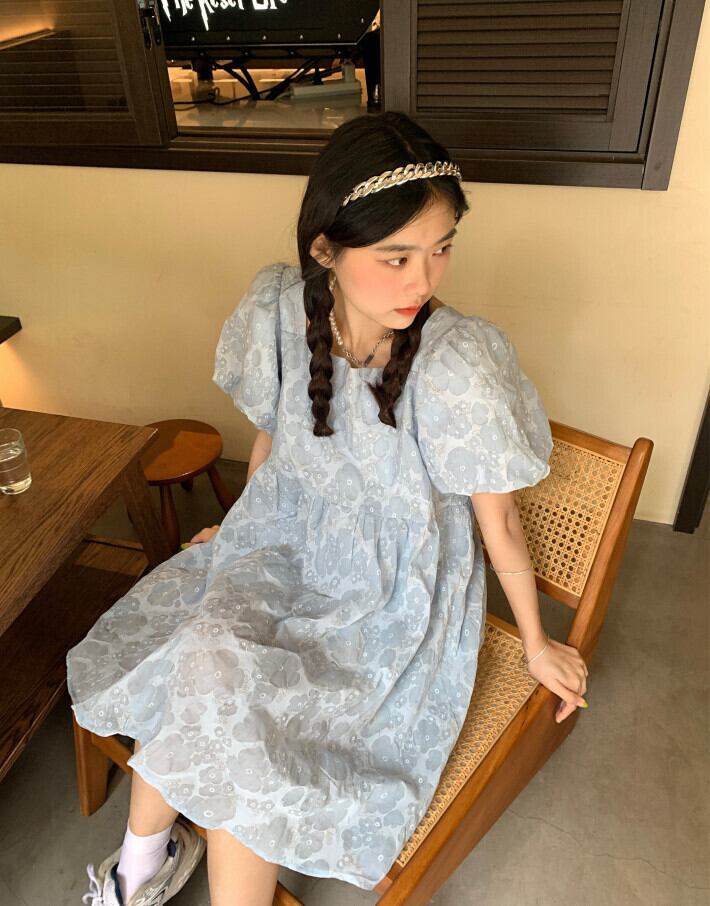 ドレス サマーハイウェスト薄手スカート 夏物 スクウェア モンロー89848031573