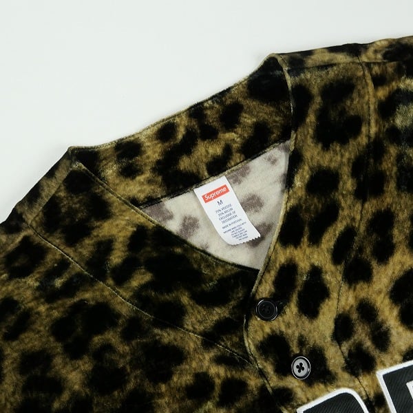 Size【M】 SUPREME シュプリーム 25SS Velvet Baseball Jersey Leopard