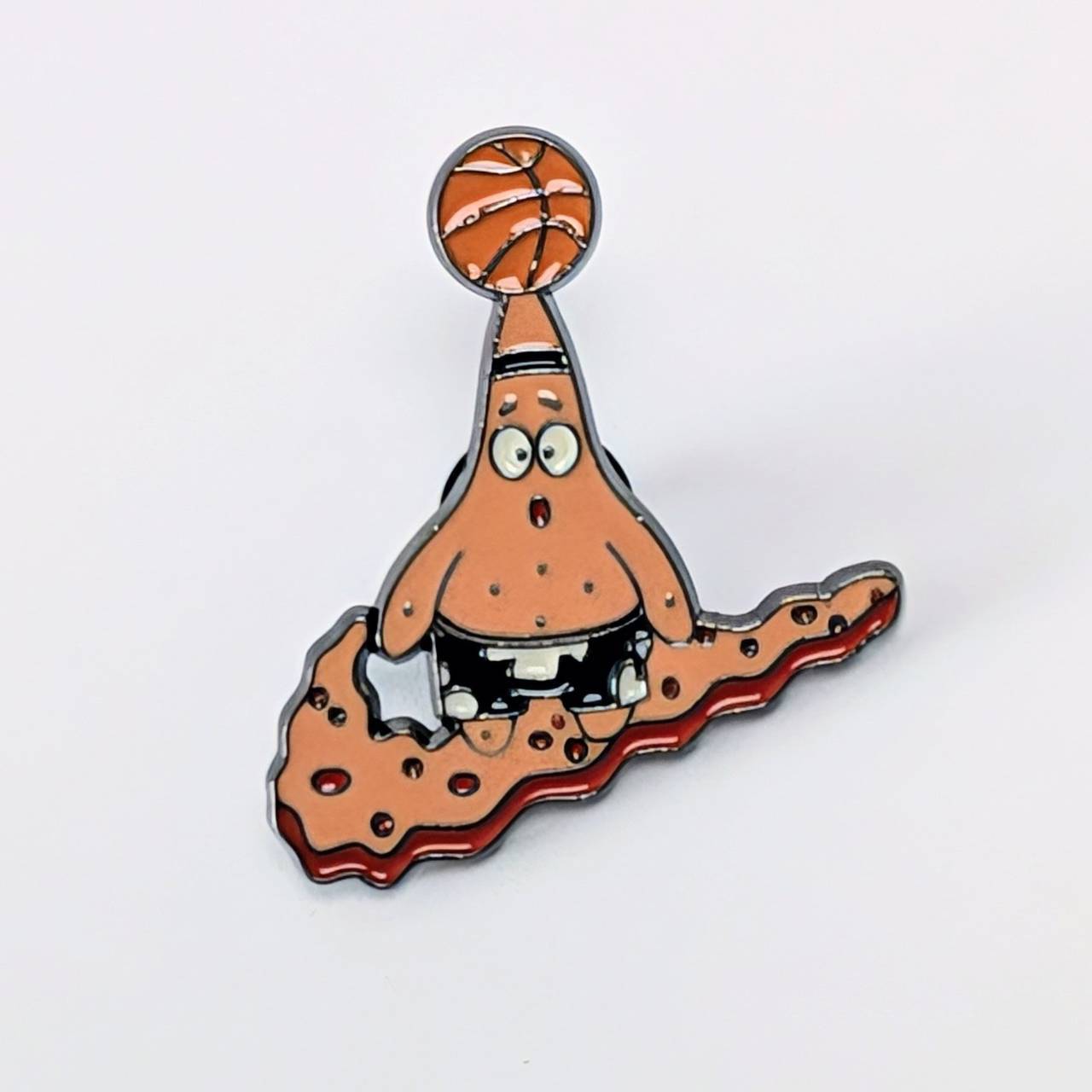 送料無料！ ★ピンズ PINS★ピンバッジ 【 SpongeBob SquarePants（ スポンジボブ ）】パトリック / バスケットボール 〚アメリカン雑貨 アメトイ〛