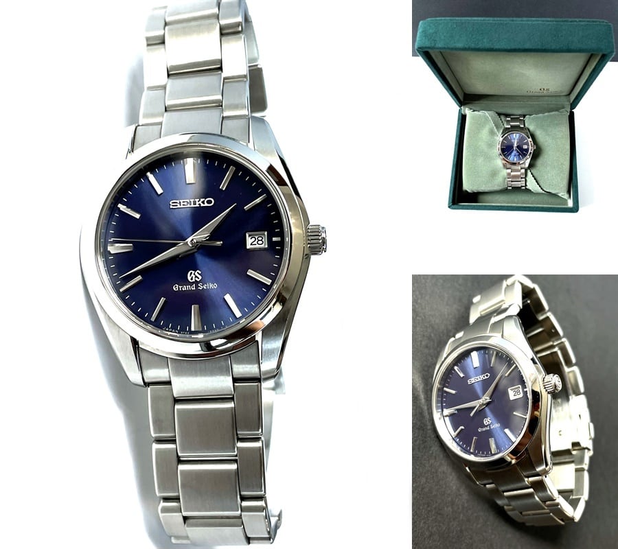 GRAND SEIKO グランドセイコー SBGX065 9F62ー0AB0 ブルー 青文字盤 QZ デイト クオーツ メンズ