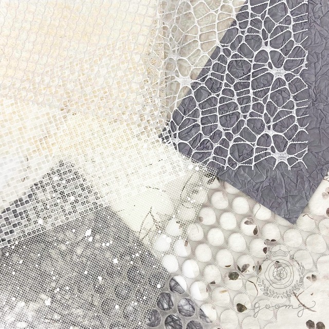 コラージュマテリアルペーパー グレー系 <P377>