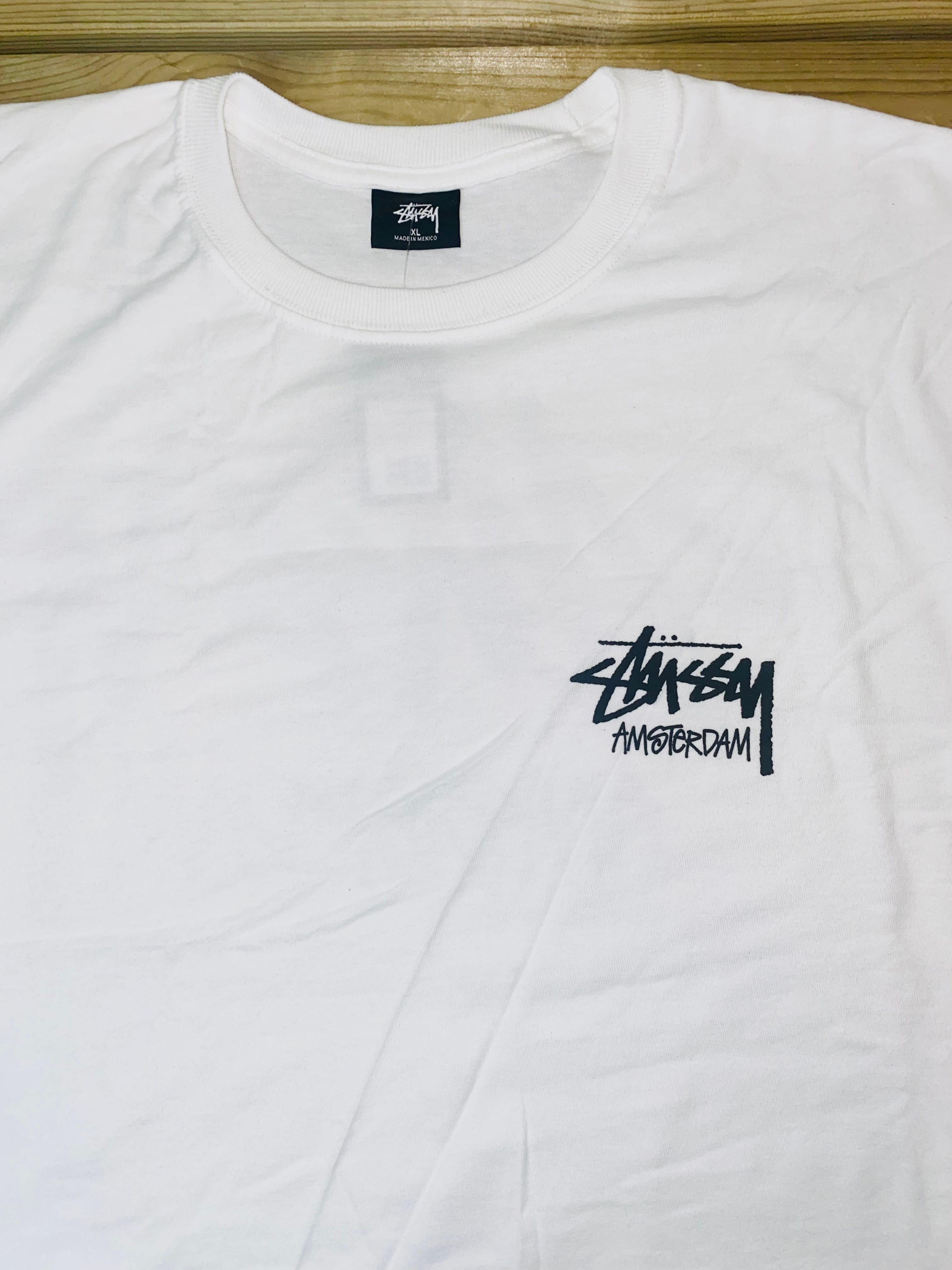 STUSSY STOCK AMSTERDAM BASIC LOGO T-SHIRTS WHITE | M＆M Select shop