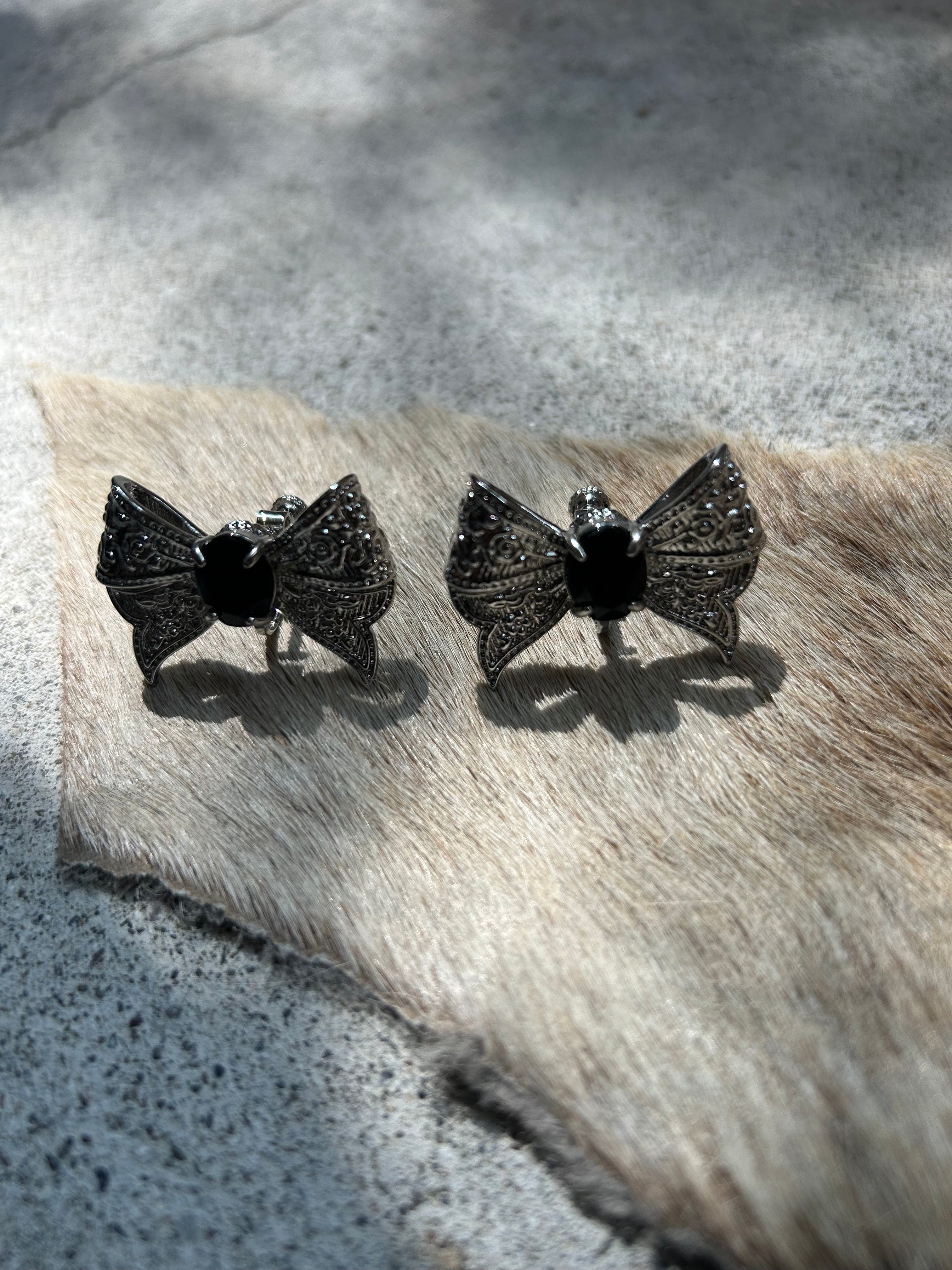 tanakadaisuke ribbon bijou earrings | AAR