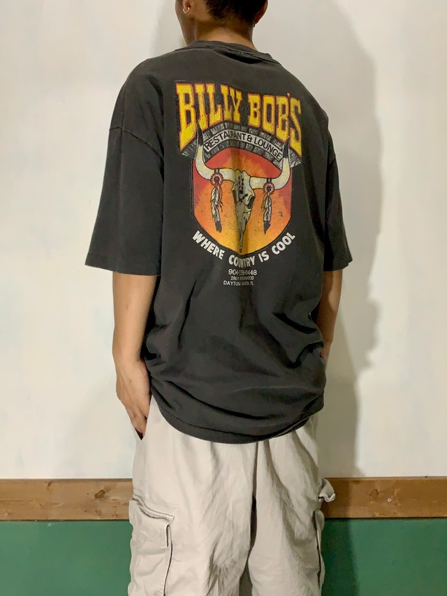 90's BILLY BOB'S Print T-Shirt