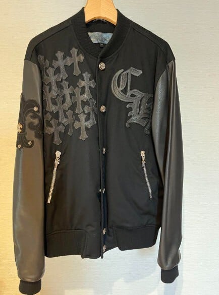CHROME HEARTS クロムハーツ レターマン スタジャン ジャケット