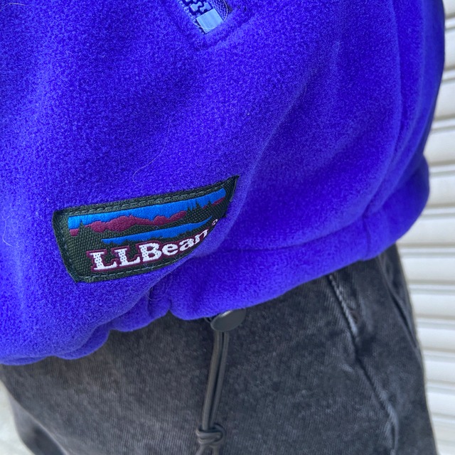 『送料無料』美品　80s USA製LLbean フリースジャケット　山タグ　WINDBLOC