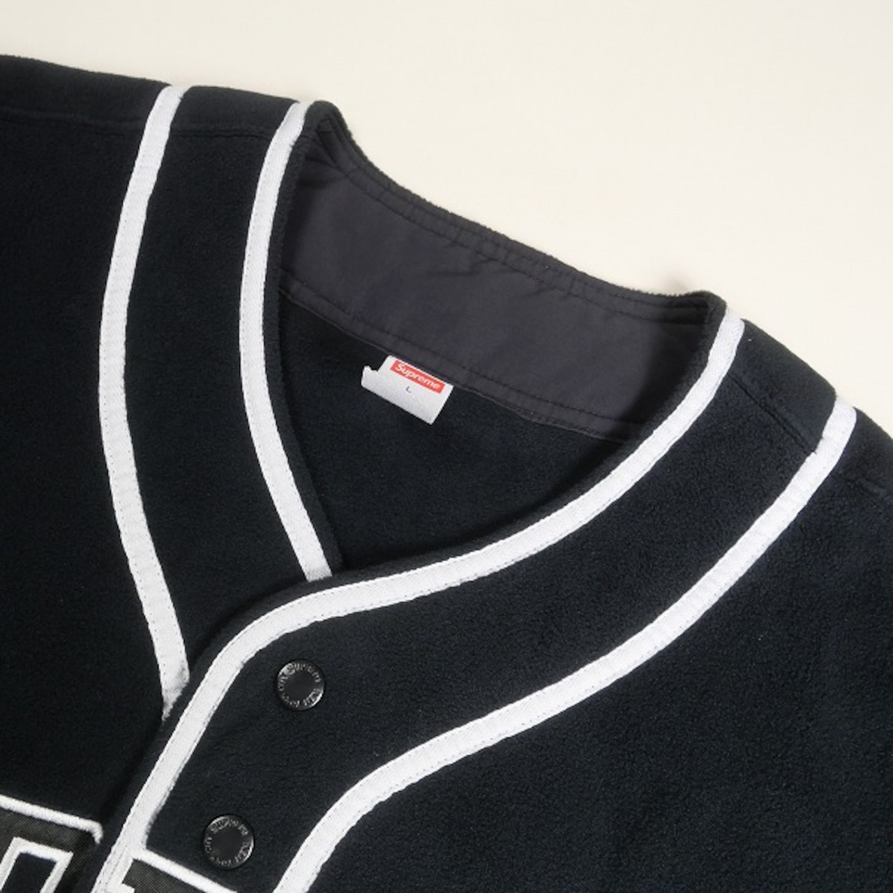 Size【L】 SUPREME シュプリーム 24AW Polartec Baseball Jersey Black 