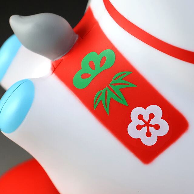 ソーラー幸せ招き馬（白） | ねこや工業