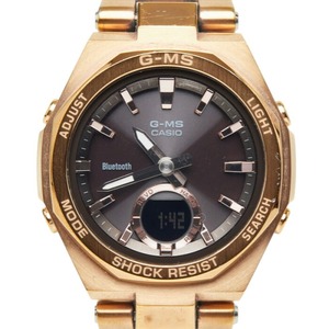 カシオ Baby-G G-MS 腕時計 MSG-B100 ソーラー グレー文字盤 ステンレススチール レディース CASIO 中古