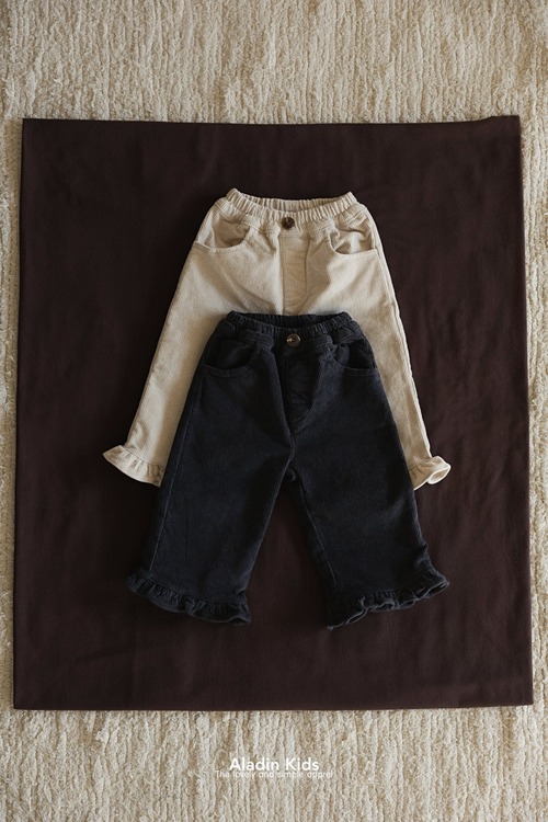 【予約商品】aladin / Frilled straight pants