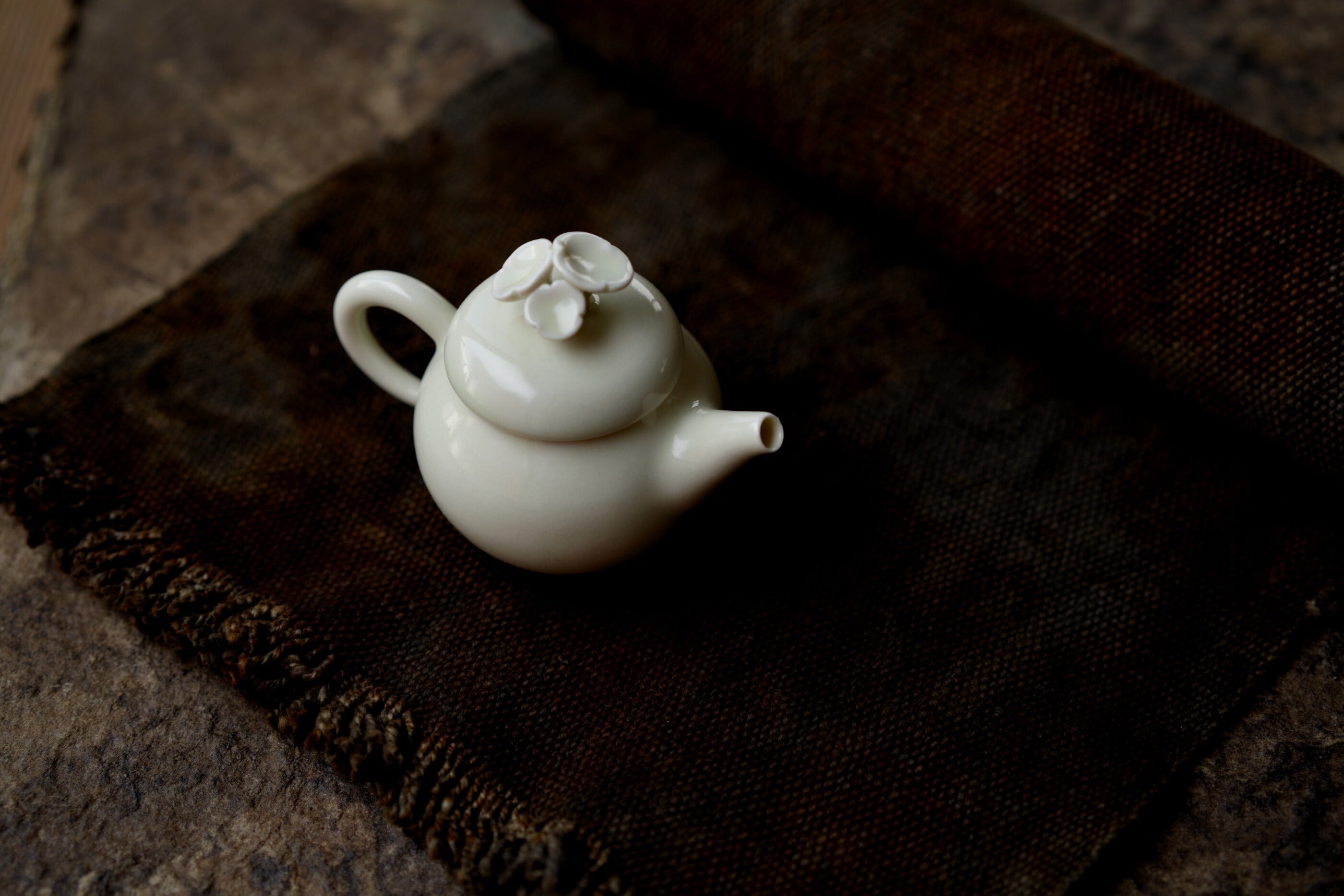 中国　 茶葉末釉 　蕎麦釉瓢箪摘み　急須　茶壷　　M　R4549 ichibutu