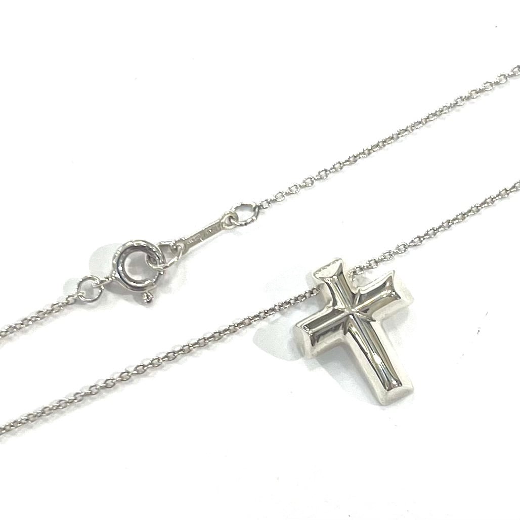 TIFFANY&CO.】T2809 テンダネスハート クロスネックレス SV925 41cm