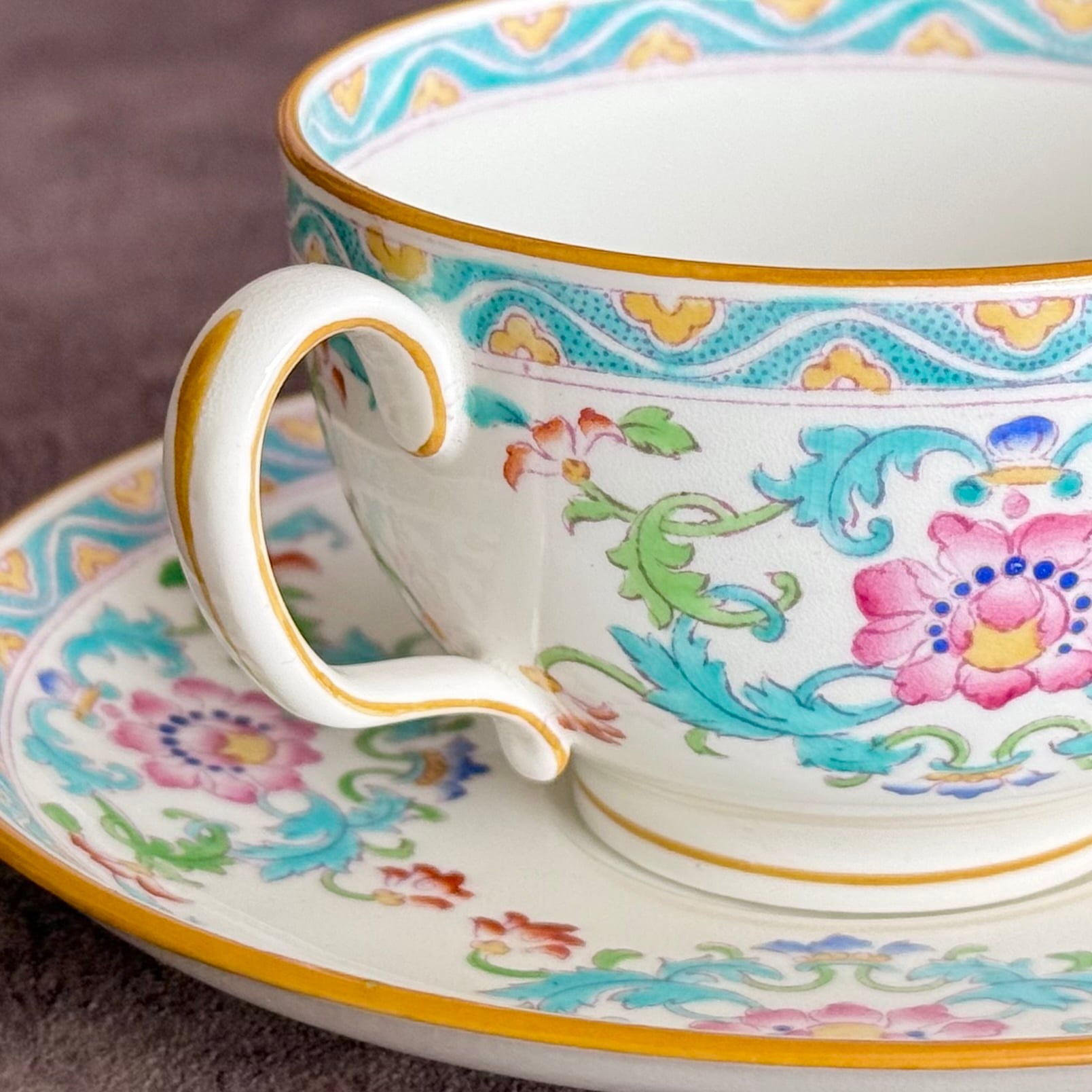 ミントン□シノワズリ ターコイズ エナメル彩 カップ＆ソーサー | Ryo