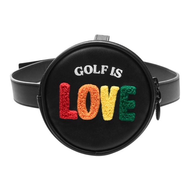 GOXO ゴーエックスオー ゴルフイズラブベルトバッグ ブラック