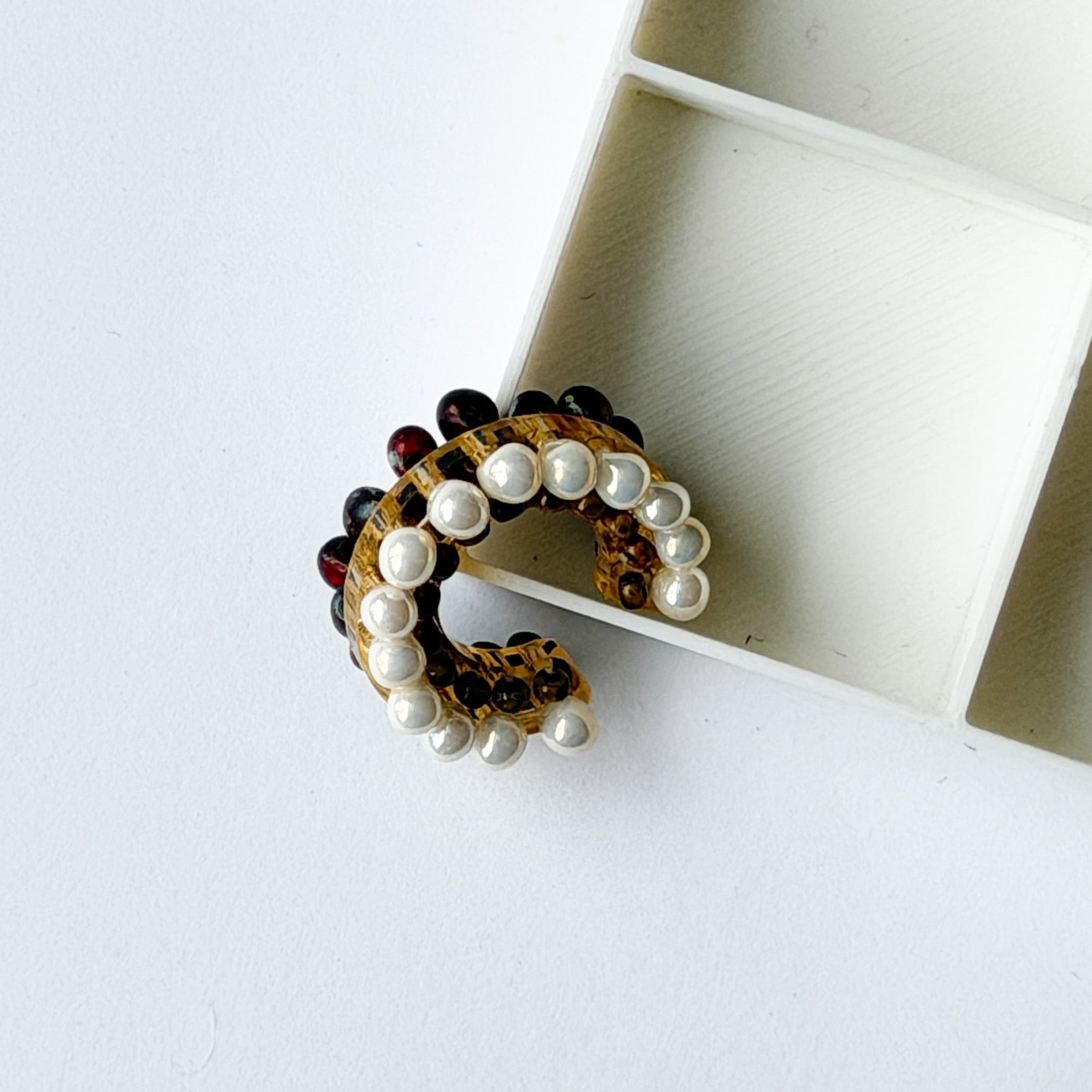 puzzle ring ear cuff 'bicolor' [14]