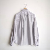 SINME  スカラエンブロイダリーシャツ   ピンストライプ（広）