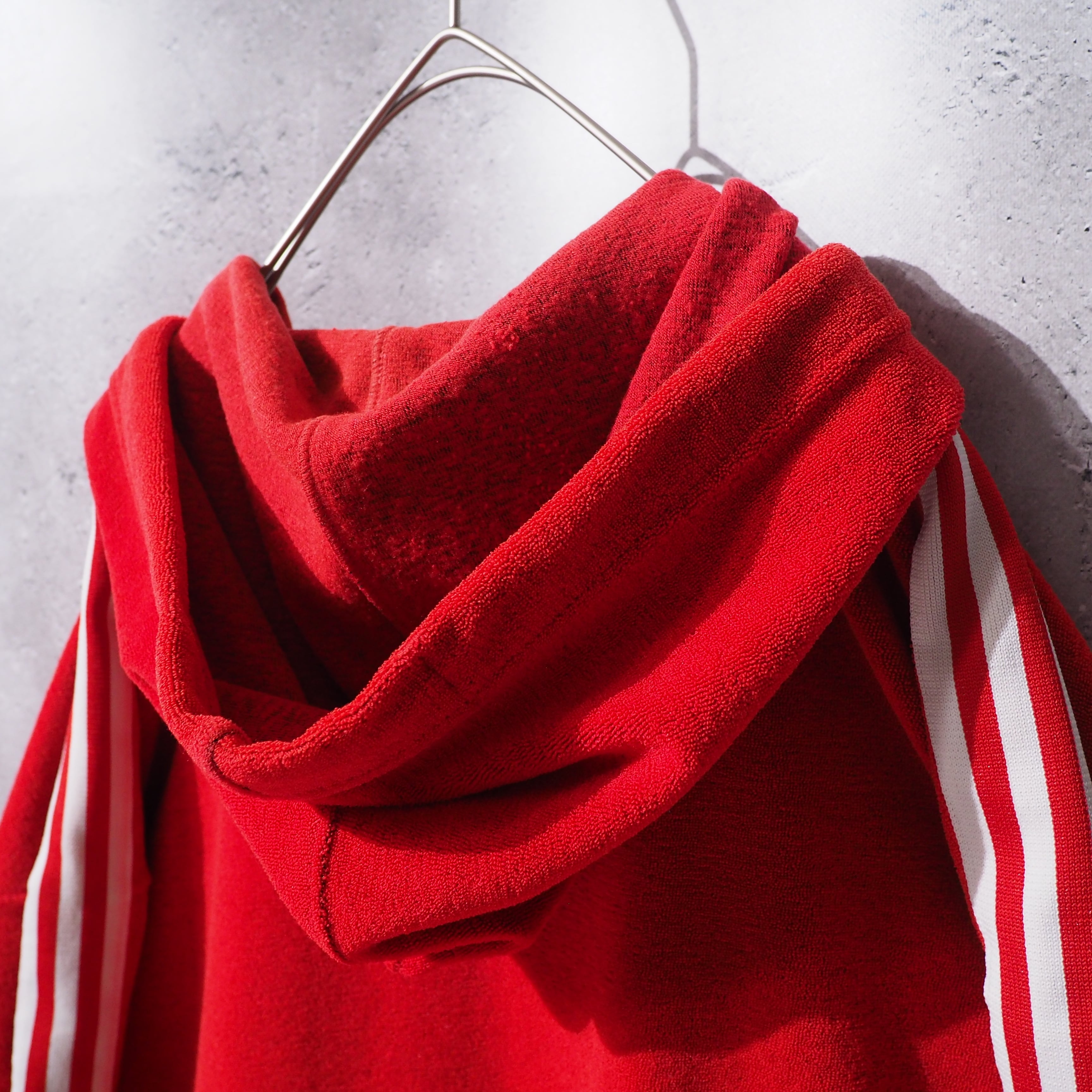 1980s " Old adidas " Pile Fabric vintage full zip Parker