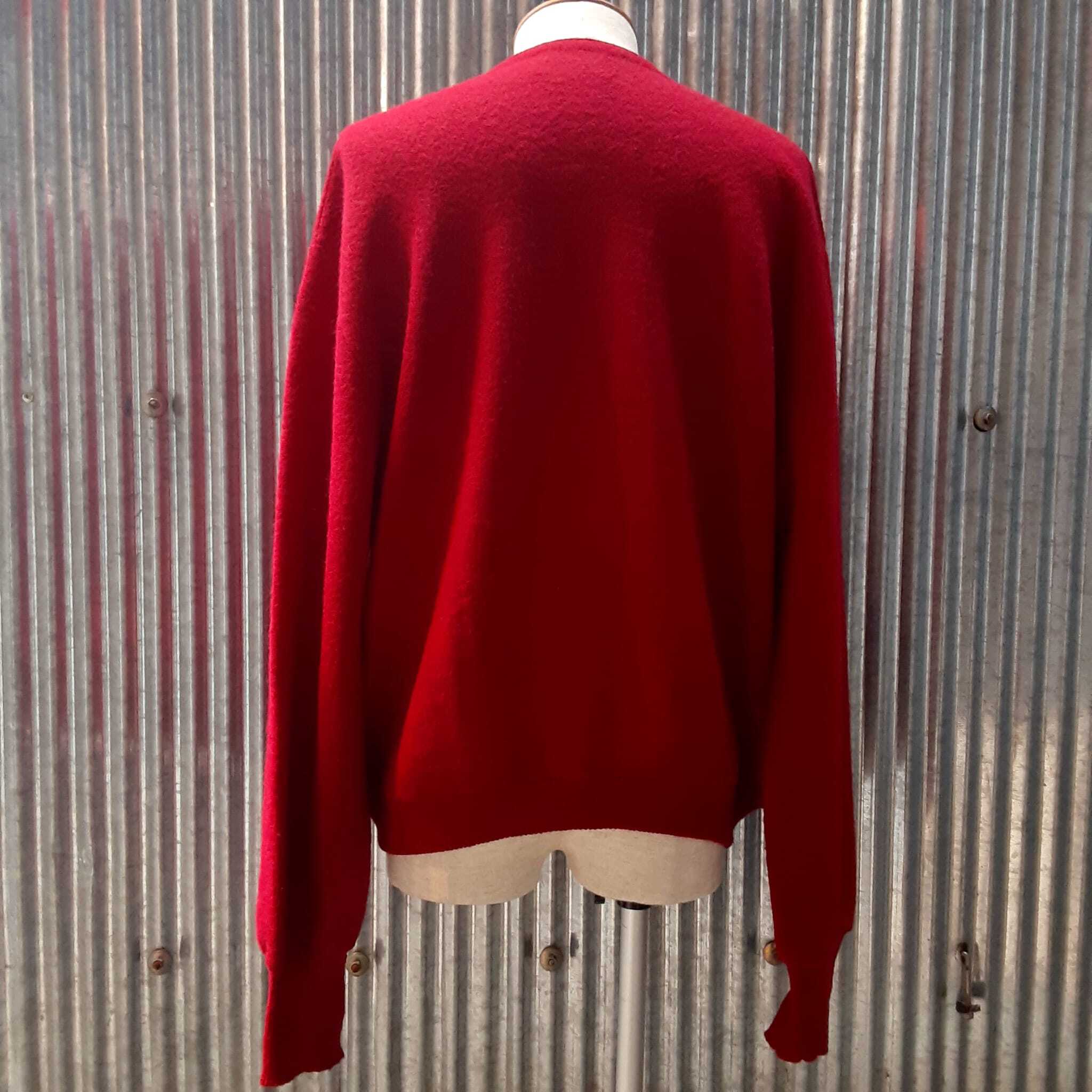 ロバートブルース アルパカウールカーディガン ビンテージ 1960's ~ Arnold Palmer×Robert Bruce Alpaca Wool Cardigan / Size:L