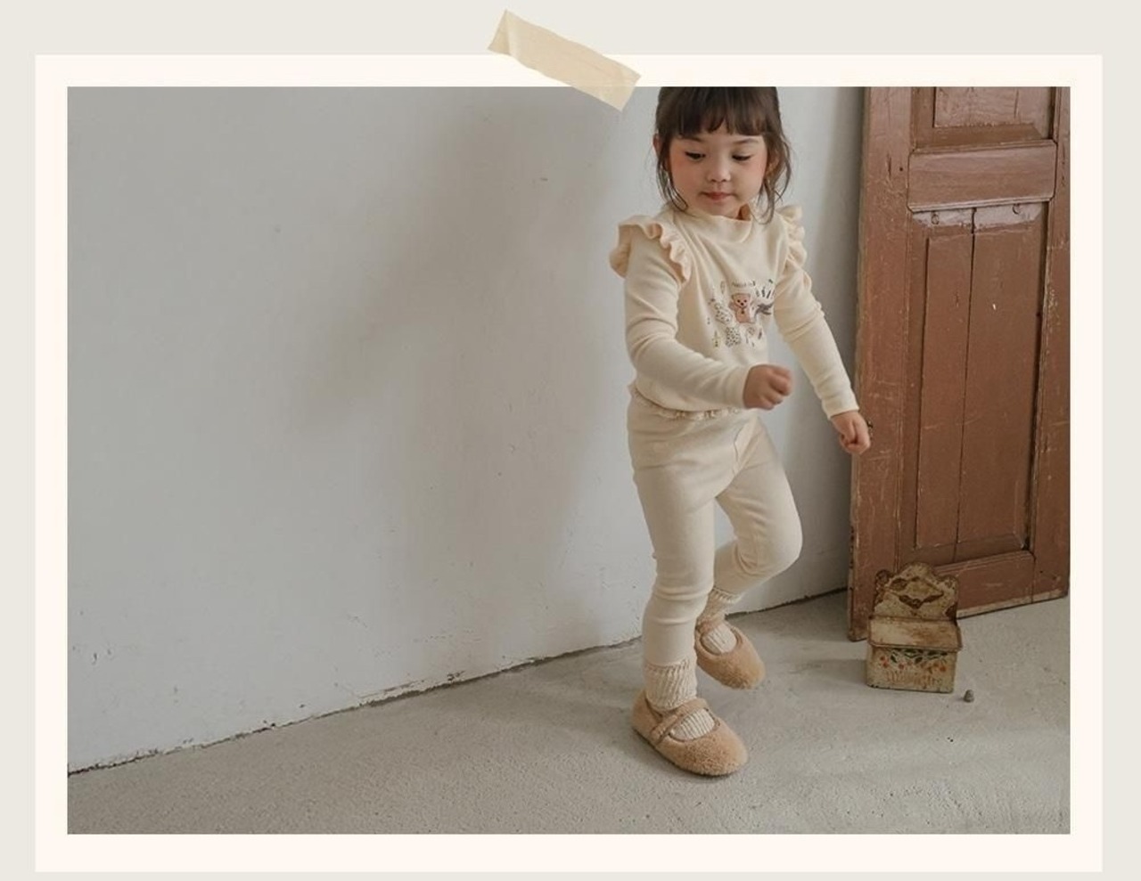 韓国子供服 / 26winter / puella FLO / ティティレギンス / キッズ / 冬服 *90~140*