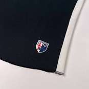 PEARLY GATES パーリーゲイツ ワッペン風刺繍 半袖 ドライ ポロシャツ サイズ 0 /レディース/ゴルフ/スポーツ/ブラック