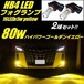 HB4 フォグランプ LED ゴールデン イエロー 80w相当 黄色 12v 24v 兼用 バルブ 電球 3000k 無極性 デイライト フォグ