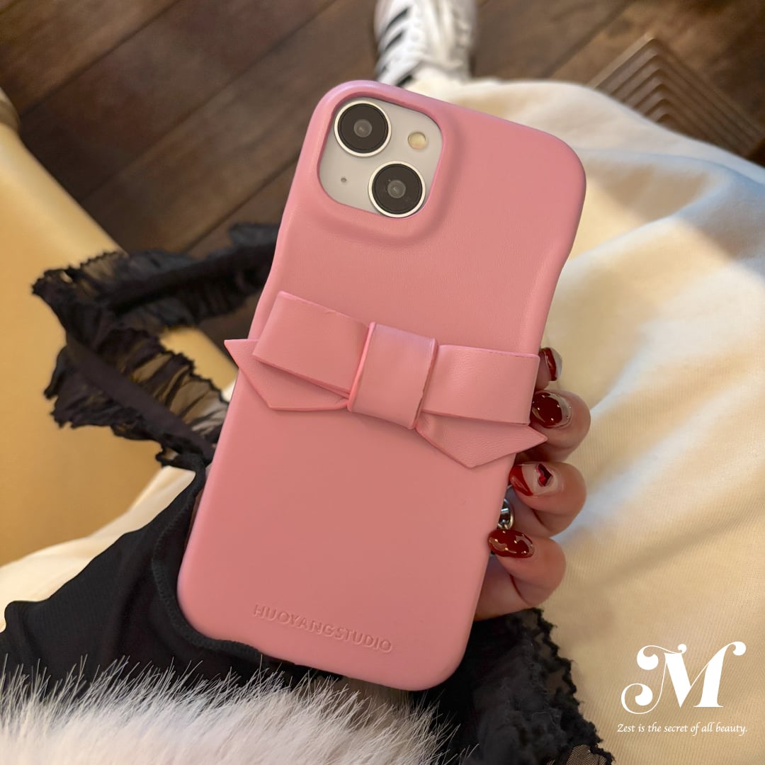 スウィートリボンiPhoneケース-pink- | Matey