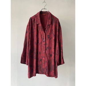 -舞子- Japanese pattern wide rayon shirt