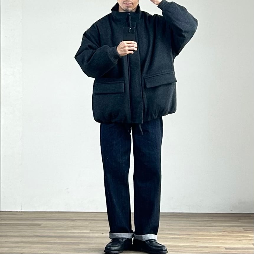 ジャケット・アウター 25AW STILL BY HAND Padded Wool Blouson 25AW》【STILL BY HAND】PADDED WOOL BLOUSON スティルバイハンド