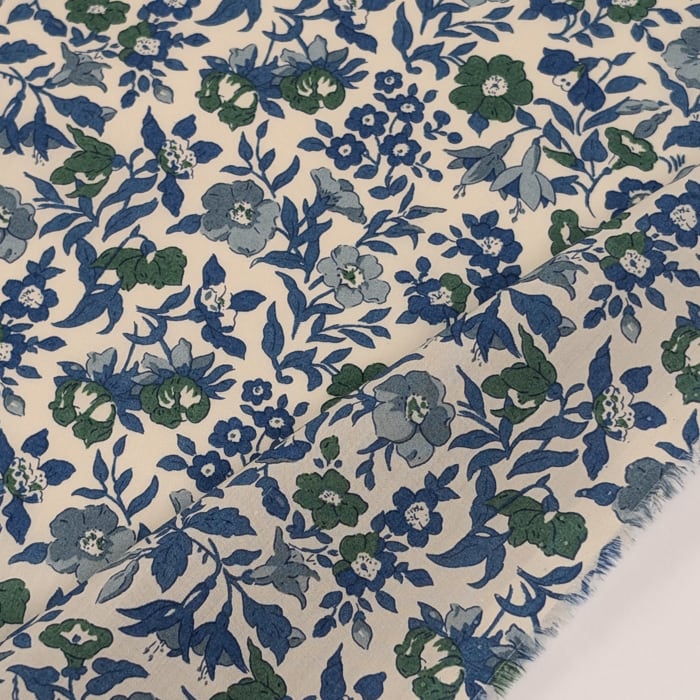 説明欄確認要◆輸入 リバティ LIBERTY タナローン Mamie マミー ブルー&グリーン 約130×50cm