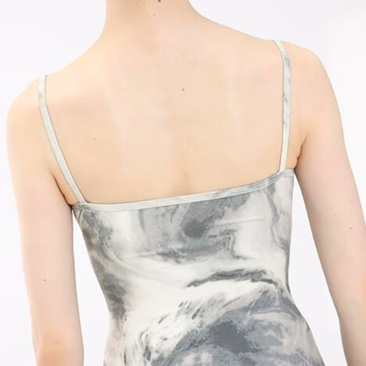 グレーマーブル キャミソールレオタード L1215