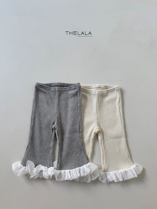 【取寄】the lala|mood frill pants|ムードフリルパンツ|XS-XL|kids|26 autumn
