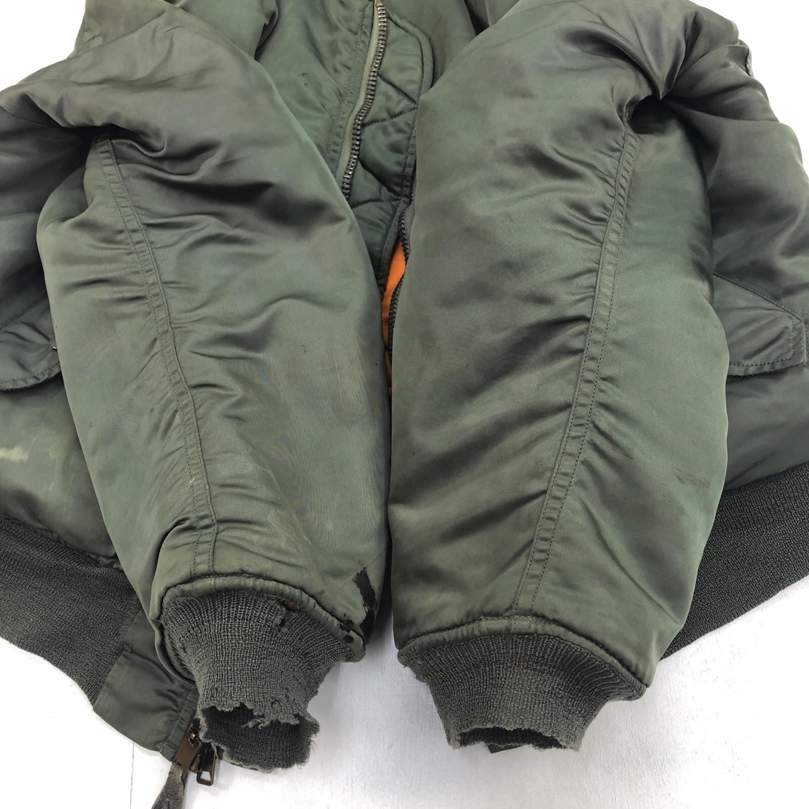 【美品】アルファ MA-1 フライトジャケット M カーキ USAF ALPHA MA-1 FLIGHT JACKET ｜アルファ インダストリーズ